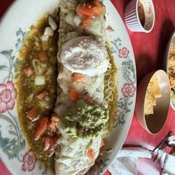 Mazatlan Restaurant - Big burrito lunch special. Pork. Delicious and hard to finish
