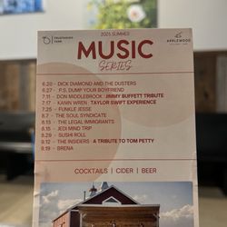 Applewood Kitchen And Bar - Music schedule with outdoor stage