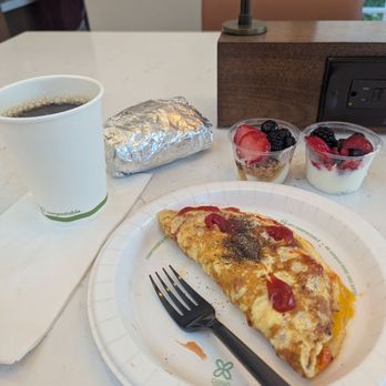 Hyatt House Pleasanton - Elite Free breakfast options, coffee , made to order omelette, yogurt and berries, plus I snagged a breakfast burrito to go for lunch. - Hotels Near Me - Pleasanton, California Hyatt House Pleasanton - Elite Free breakfast options, coffee , made to order omelette, yogurt and berries, plus I snagged a breakfast burrito to go for lunch. - Hotels Near Me - Pleasanton, California