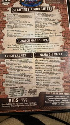 Menu photo 4 Delaney's Hole in the Wall North Conway, NH