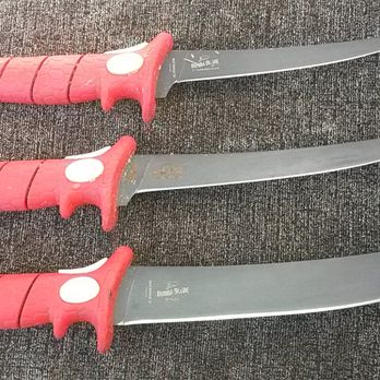 Perfect Edge Sharpening - A commercial fisherman's knives. - Knife Sharpening Near Me Perfect Edge Sharpening - A commercial fisherman's knives. - Knife Sharpening Near Me