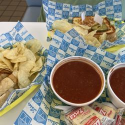 Lic's Deli & Ice Cream - Classic grilled cheese and chili combo