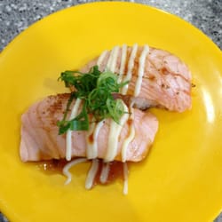 Crazy Fish Sushi Bar - My favourite- salmon teriyaki with mayo (blow torched)