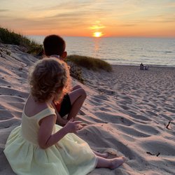 Packard Park - Sunset on the dunes