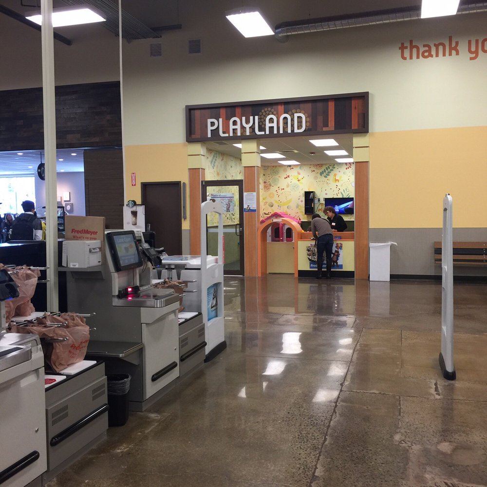 Fred Meyer - The playland area where you can leave your kids while shopping - Grocery Near Me - Bellevue, Washington Fred Meyer - The playland area where you can leave your kids while shopping - Grocery Near Me - Bellevue, Washington