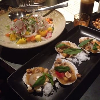 Llama - Scallops and halibut ceviche - Cocktail Bars Near Me - Copenhagen, 84 Llama - Scallops and halibut ceviche - Cocktail Bars Near Me - Copenhagen, 84