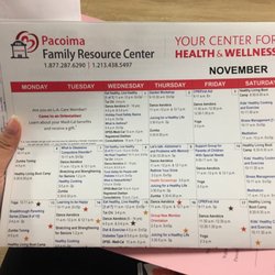 Community Resource Center - Pacoima - November calendar