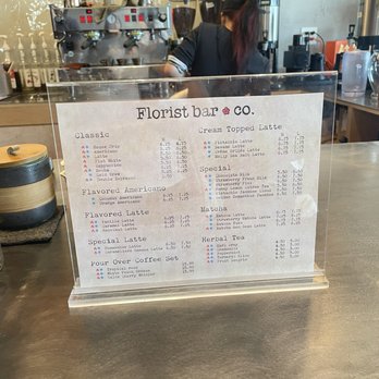 Florist Bar - menu - Coffee & Tea Near Me - Queens, New York Florist Bar - menu - Coffee & Tea Near Me - Queens, New York