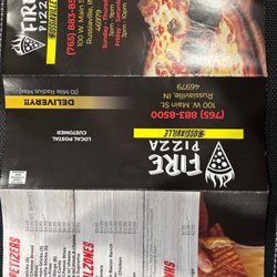 Fire Pizza - Menu