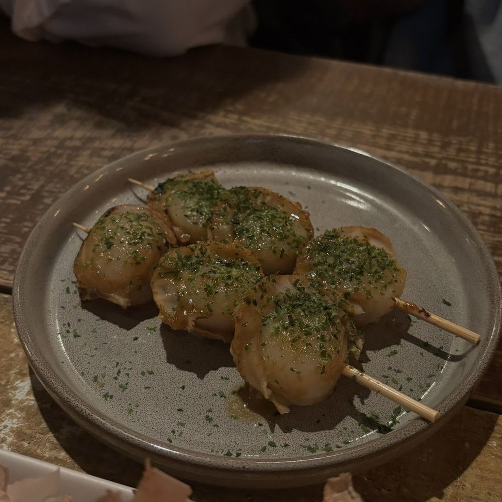 Izakaya MEW - Scallop Uni Butter Skewer - Tapas Bars Near Me - New York, New York Izakaya MEW - Scallop Uni Butter Skewer - Tapas Bars Near Me - New York, New York
