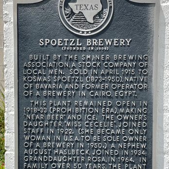 Spoetzl Brewery - Interesting history. - Breweries Near Me - Shiner, Texas Spoetzl Brewery - Interesting history. - Breweries Near Me - Shiner, Texas
