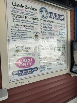 Menu photo 1 Tubby's Wayne, ME