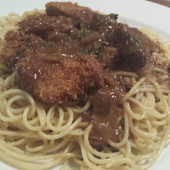 Akane Chaya - Pork cutlet with curry sauce and pasta - Japanese Near Me - Gardena, California