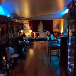 the living room and dining area