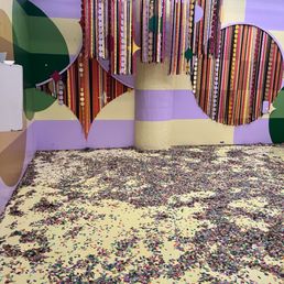 Inside the confetti room where you scan your personal QR code to take pics ! Have fun throw the confetti baby !