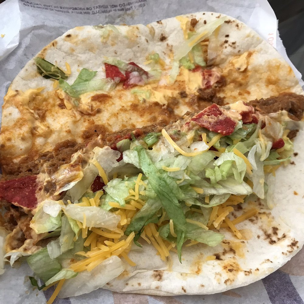 Taco Bell - Inside loaded nacho taco - Fast Food Near Me - Elk Grove, California Taco Bell - Inside loaded nacho taco - Fast Food Near Me - Elk Grove, California