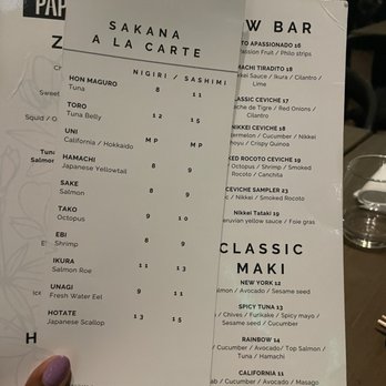 Paperfish Sushi - Menu - Sushi Bars Near Me - Miami, Florida Paperfish Sushi - Menu - Sushi Bars Near Me - Miami, Florida