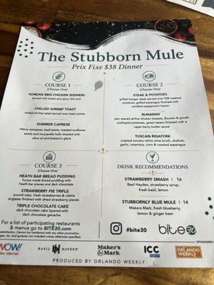 Menu photo 1 The Stubborn Mule Orlando, FL Menu photo 1 The Stubborn Mule Orlando, FL