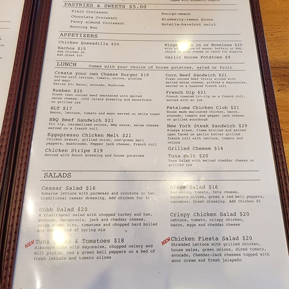 Eggspresso - Menu 2 - Breakfast & Brunch Near Me - Petaluma, California
