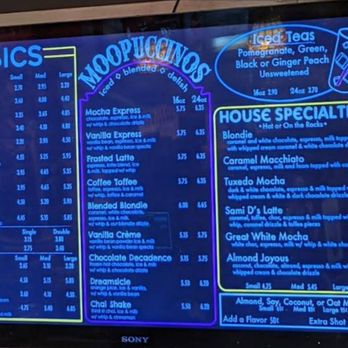 Java Cow Coffee - Coffee shop menu - Ice Cream & Frozen Yogurt Near Me - Park City, Utah