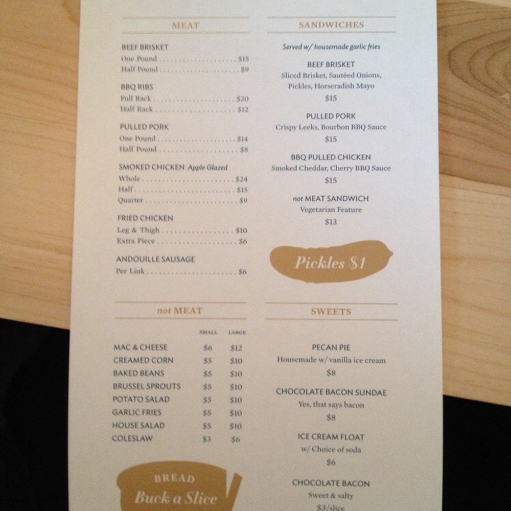 Meat - The menu for MEAT. - Barbeque Near Me - Edmonton, Alberta Meat - The menu for MEAT. - Barbeque Near Me - Edmonton, Alberta