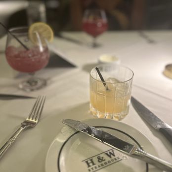 H&W Steakhouse - Mocktails Blue Skies and Peachtree Julep - Steakhouses Near Me - Norcross, Georgia