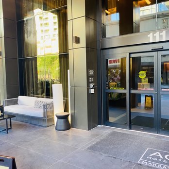 1Watson - AC Hotel entry and seating; 1Watson entry to right via their own dedicated elevator. - Cocktail Bars Near Me - San Antonio, Texas