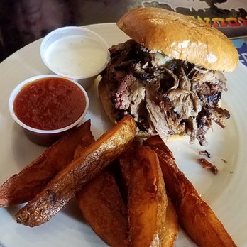 Babe's Round Up - Brisket sandwiche and fries - Barbeque Near Me - Camp Verde, Arizona Babe's Round Up - Brisket sandwiche and fries - Barbeque Near Me - Camp Verde, Arizona
