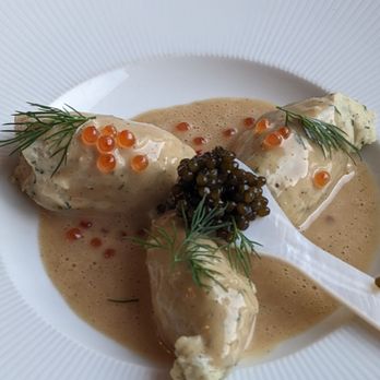 FLX Table - Walleye Quenelles with caviar - New American Near Me - Geneva, New York