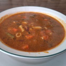 Gallina Pizza - Delicious minestrone soup.