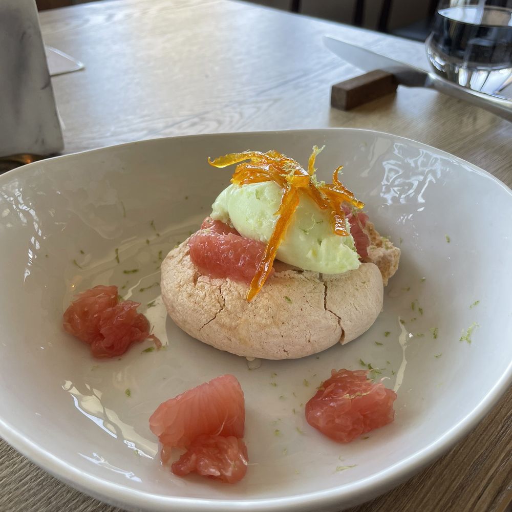 Rose Gose - Pavlova dessert - Cocktail Bars Near Me - Austin, Texas Rose Gose - Pavlova dessert - Cocktail Bars Near Me - Austin, Texas