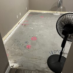 Baker Bros Area Rugs and Flooring - Before Tile flooring and removed 5 year old carpeting