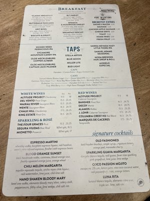 Menu photo 1 1897 Market Charlotte, NC