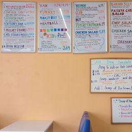 menus on the wall menus on the wall