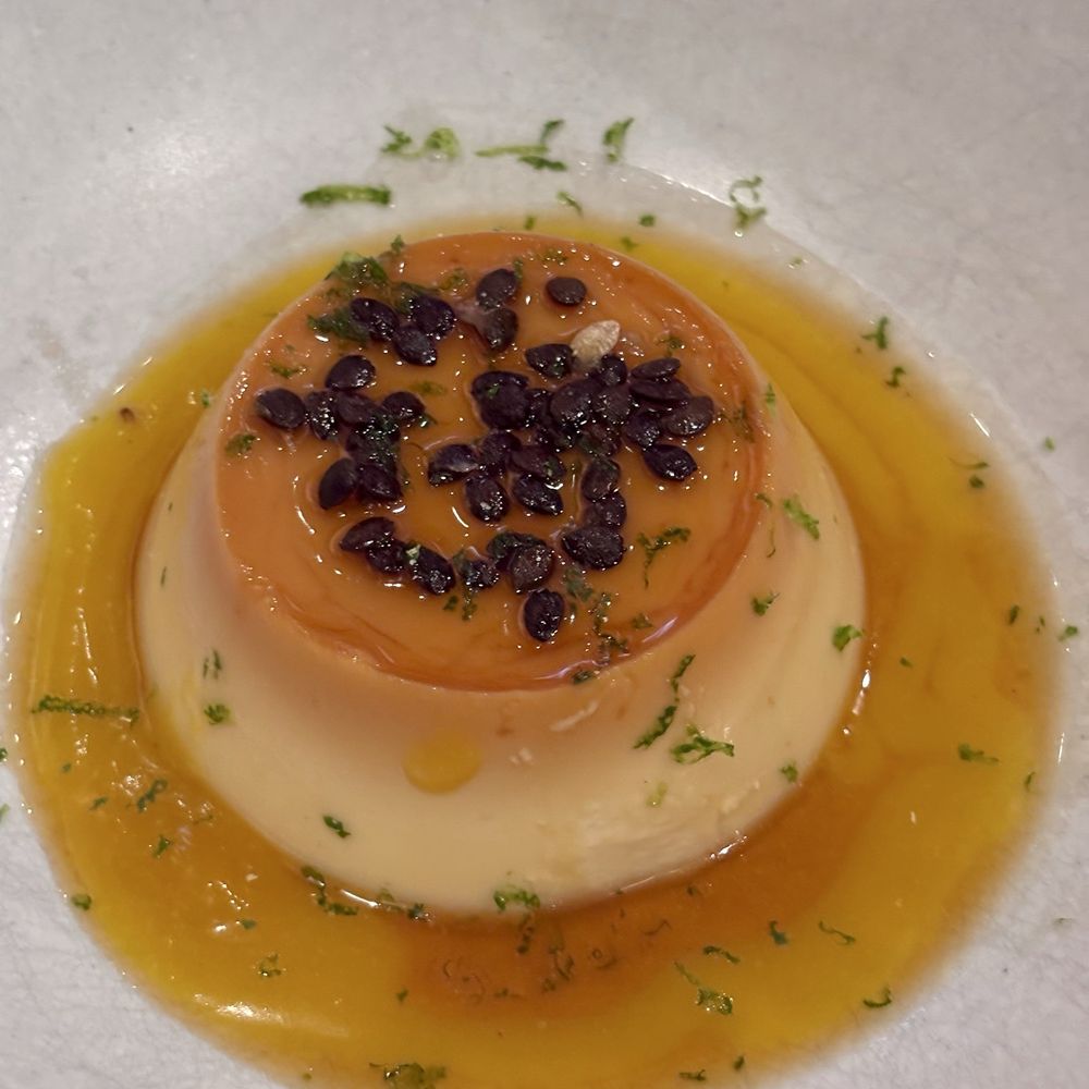 Passion fruit flan Passion fruit flan