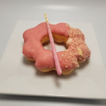 Mochi Mochi - a donut with a pink icing - Donuts Near Me - Clarksville, Maryland