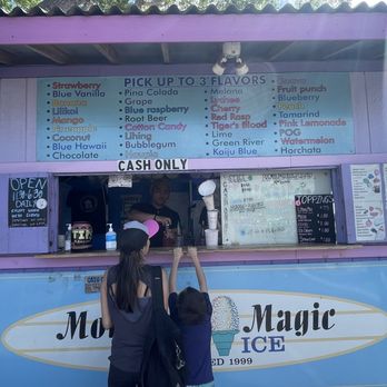 Mountain Magic Shave Ice - Front. Cash only! Good selection of flavors - Shaved Ice Near Me - Waipahu, Hawaii Mountain Magic Shave Ice - Front. Cash only! Good selection of flavors - Shaved Ice Near Me - Waipahu, Hawaii