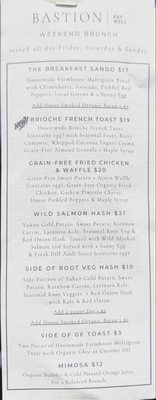 Menu photo 2 Bastion Portland, OR
