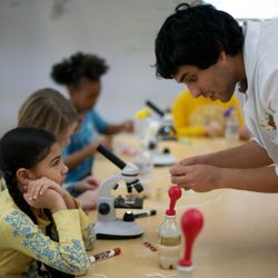 Kids Science Labs - Chemical reactions with everyday materials to inflate balloons
