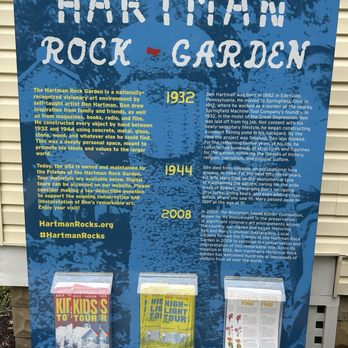 Hartman Rock Garden - Signage - Parks Near Me - Springfield, Ohio