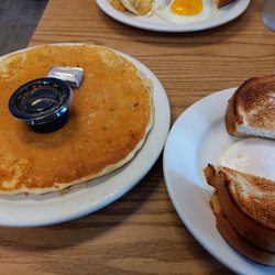 The Church Street Diner - One pancake and eggy.