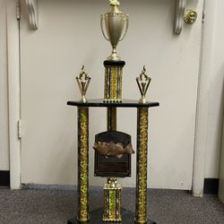 H & J Trophies - An example of a 3 column trophy