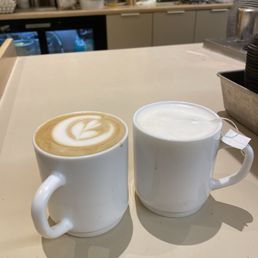 Left - Vanilla Latte  Right- London Fog