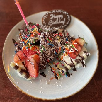 Orange Hill Restaurant & Events - Complementary birthday dessert - Steakhouses Near Me - Orange, California