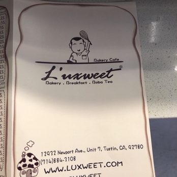 L'uxweet - Menu!! - Bakeries Near Me - Tustin, California L'uxweet - Menu!! - Bakeries Near Me - Tustin, California