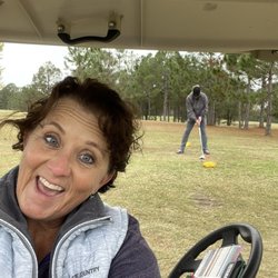 Pine Creek Golf Club - Two women playing golf and staying right behind you guys!