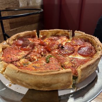 Giordano's - 1/2 Chicago. 1/2 pepperoni. - Italian Near Me - Orlando, Florida Giordano's - 1/2 Chicago. 1/2 pepperoni. - Italian Near Me - Orlando, Florida