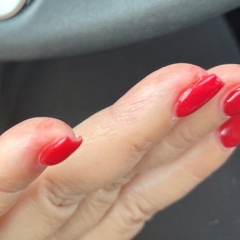 Divine Nails Spa - I was even cut by the nail tech when she filed my nails.  :( - Nail Salons Near Me - Brentwood, Tennessee