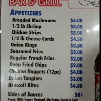 Fishy's Bar & Grill - Menu - Sports Bars Near Me - La Valle, Wisconsin Fishy's Bar & Grill - Menu - Sports Bars Near Me - La Valle, Wisconsin