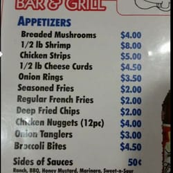 Fishy's Bar & Grill - Menu